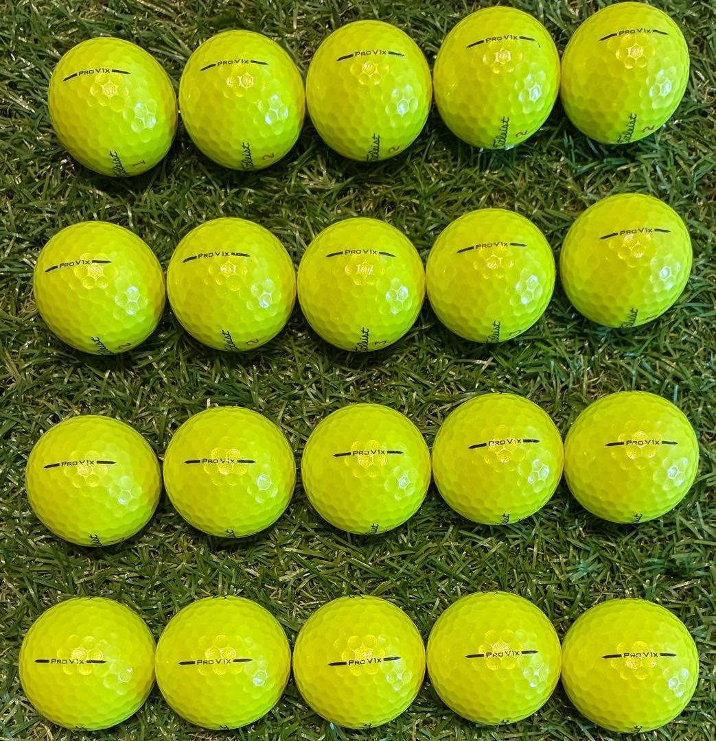 715★Sランク★タイトリスト ProV1x イエロー 2025年モデル　20球