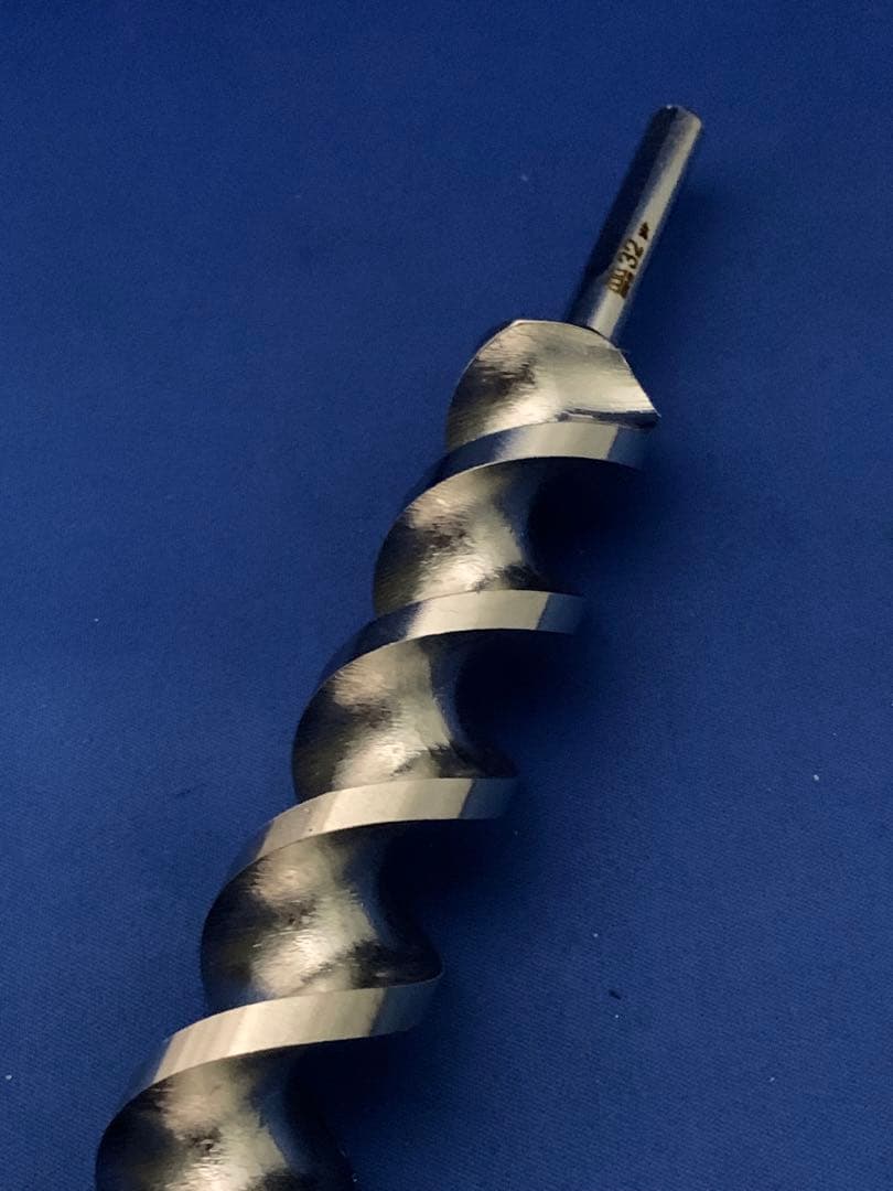 ポールセッティングドリル刃 32x500mm 超硬チップ付 軸径10mm (4)