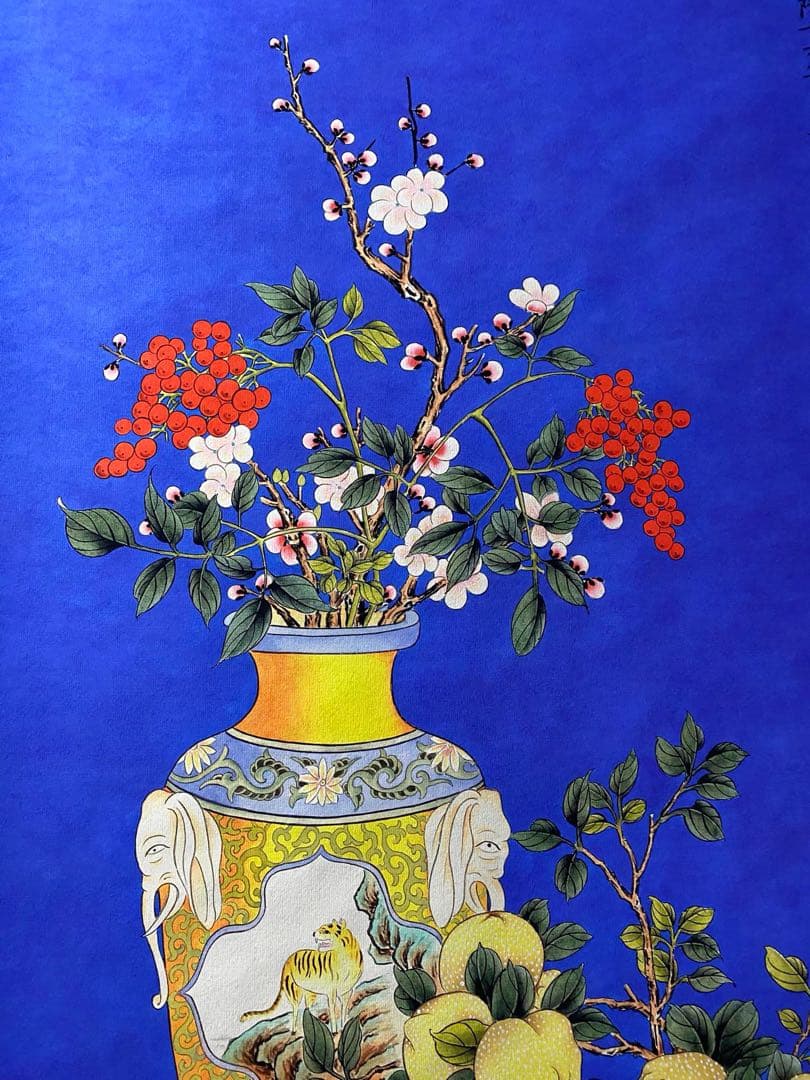 郎世宁 平安富贵 中国画 掛け軸 水墨画 和室 玄関 茶室 壁掛け 美術品