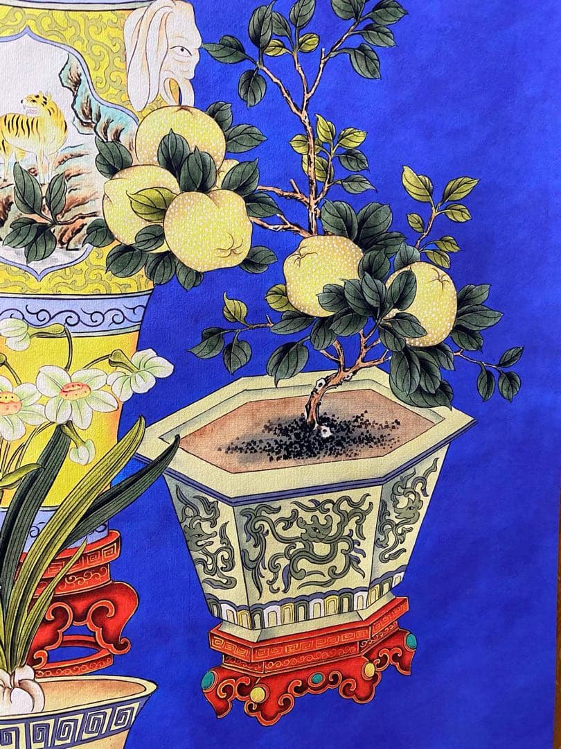 郎世宁 平安富贵 中国画 掛け軸 水墨画 和室 玄関 茶室 壁掛け 美術品