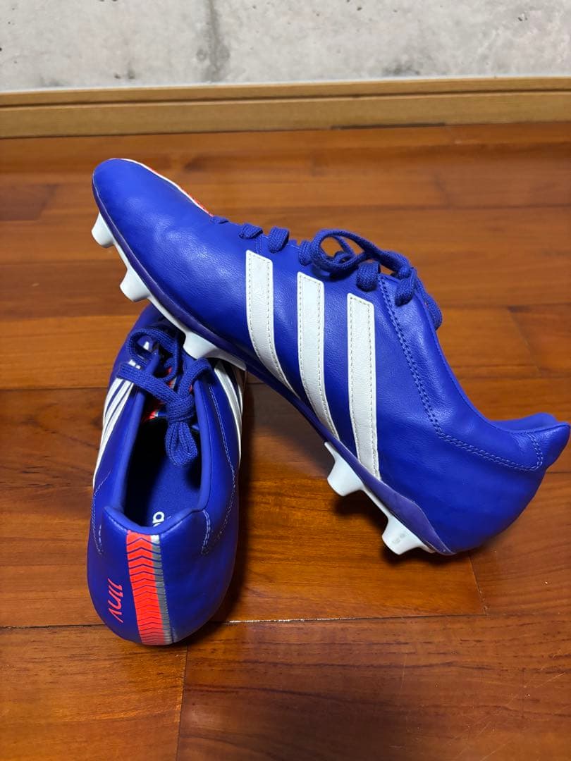 Adidas日本製 青 サッカースパイク FG 28.0cm