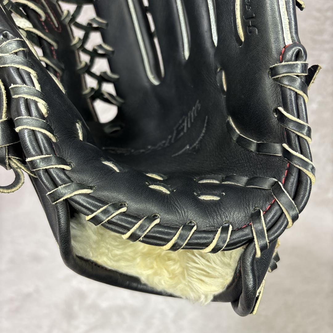 美品　MIZUNO ミズノ　軟式グローブ　グローバルエリート　一般　外野手用　黒