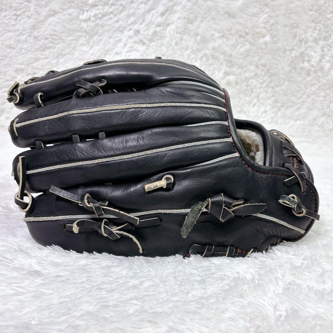 美品　MIZUNO ミズノ　軟式グローブ　グローバルエリート　一般　外野手用　黒