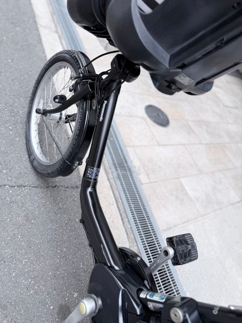 子供乗せ　パナソニック　電動アシスト自転車 チャイルドシート付き ブラック