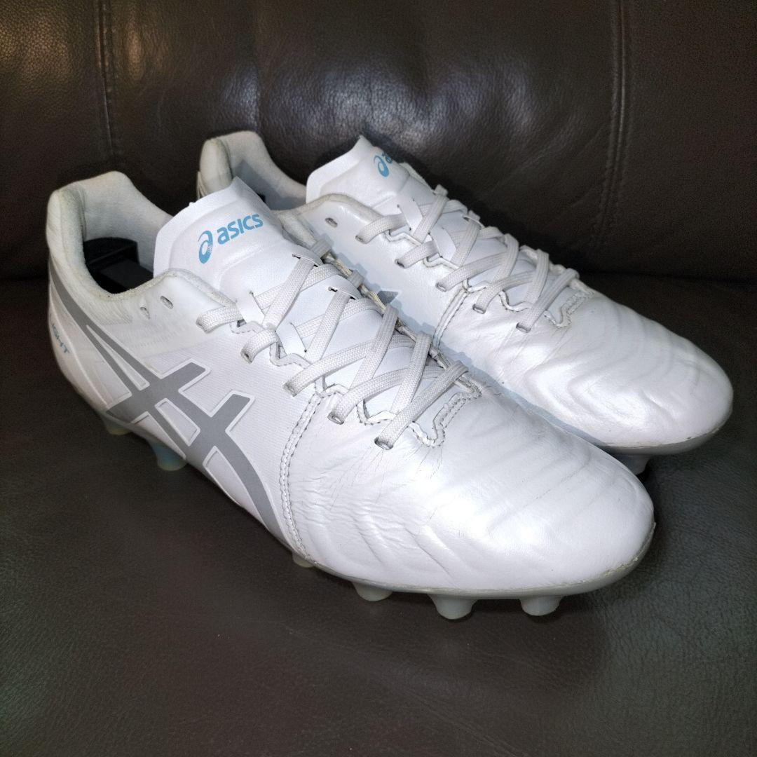 25cm【asics】DSライト ワイド　サッカースパイク カンガルー表革仕様
