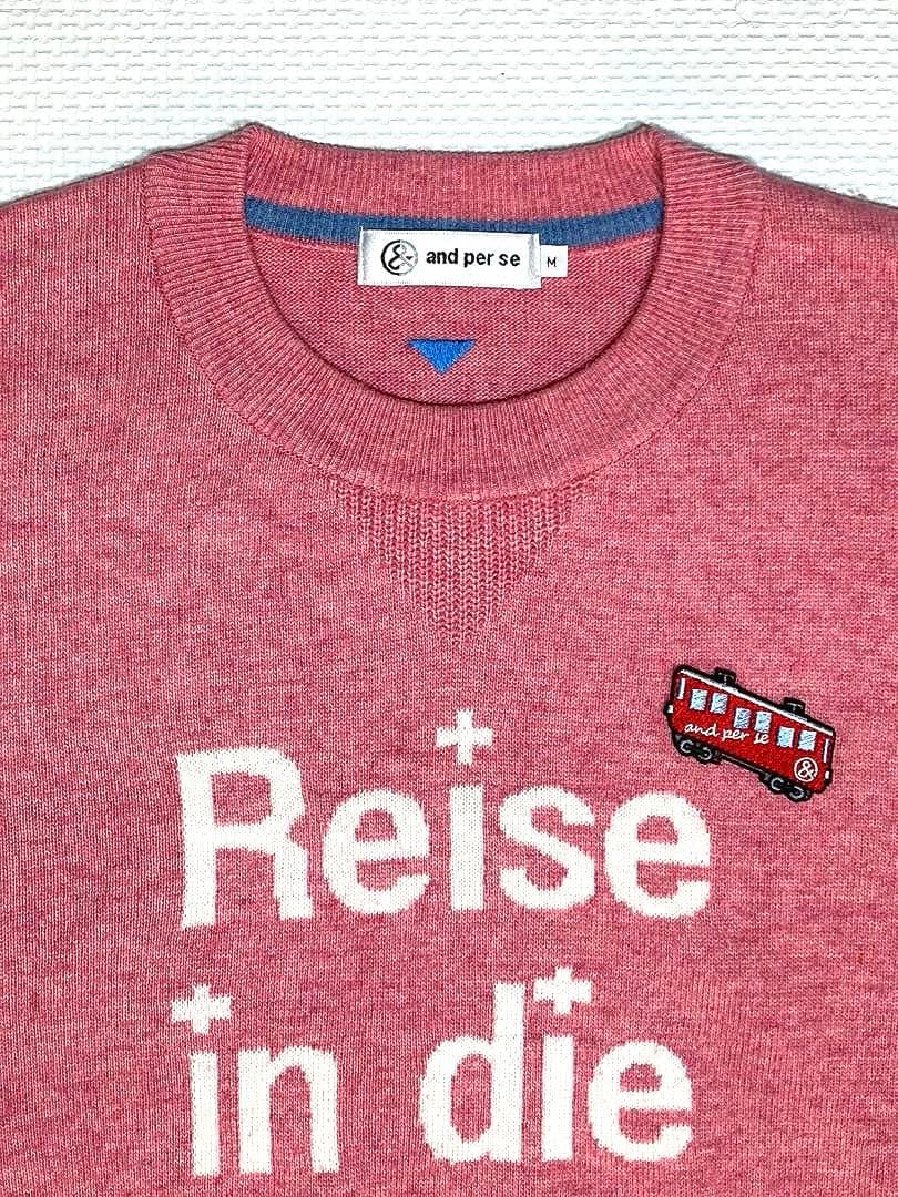 アンパスィ スイスモチーフ クルーネックプルオーバー（PINK／M)