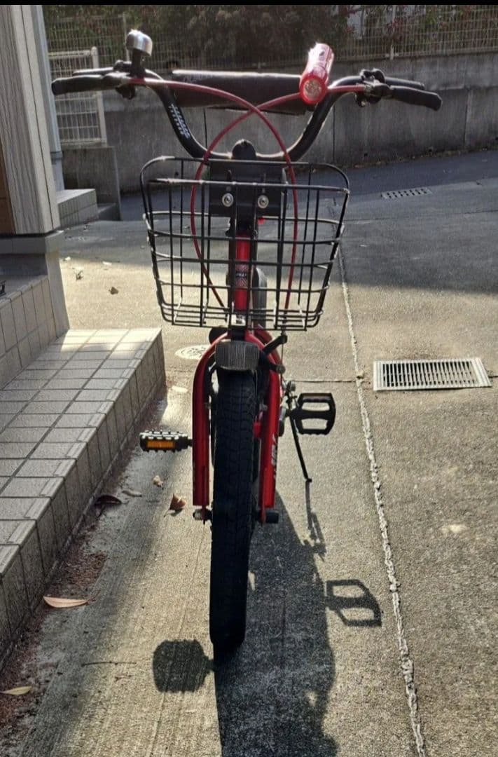 子供用 自転車　アサヒ　16インチ　赤　レッド　補助輪有り　 直接引取り　鹿児島