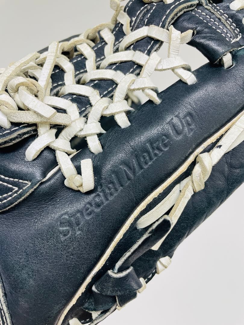 【美品】SSK エスエスケー　軟式野球用　内野手用 黒色　白色　グローブ　野球