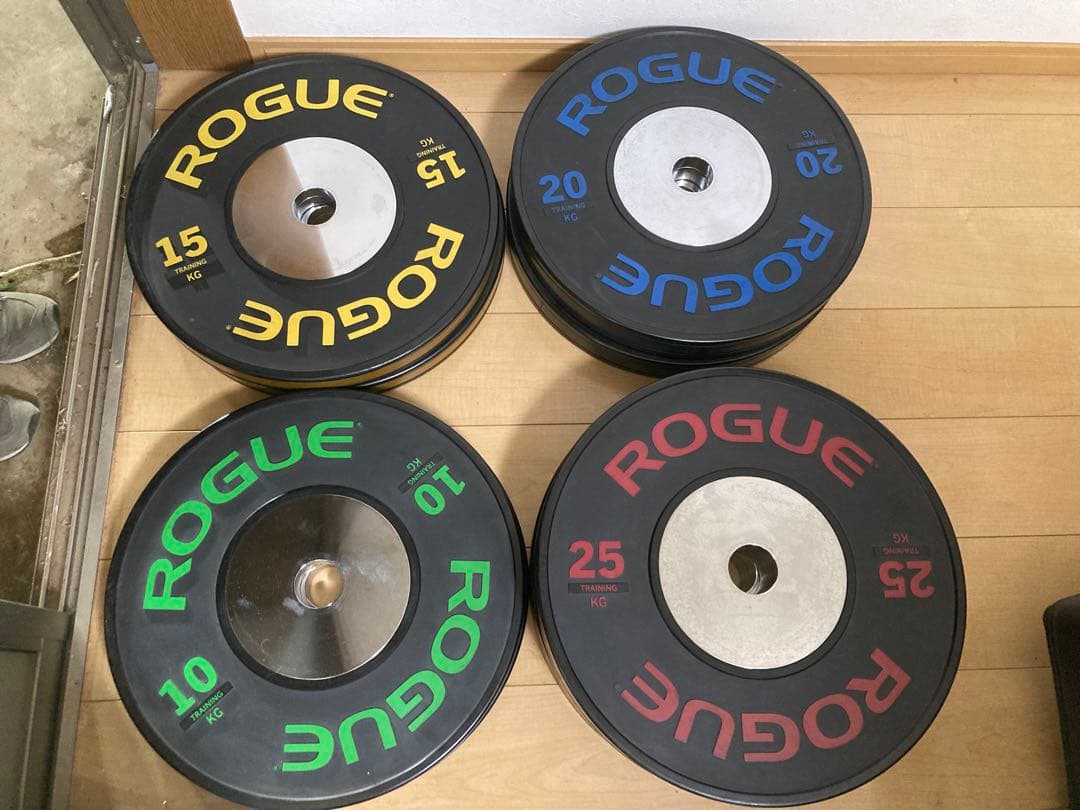 ROGUE ウエイトプレート バンパープレート バーベル 茨城県取り引き