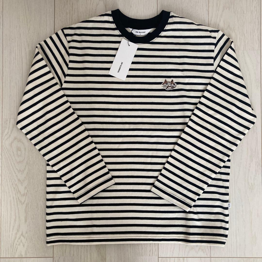 ZM-illennial ボーダー 長袖Tシャツ Mサイズ