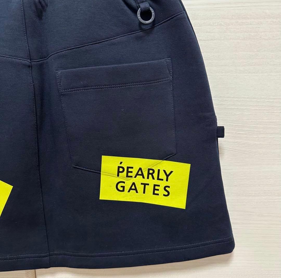 【美品】PEARLY GATES スカート　ゴルフ　レディース ダークネイビー