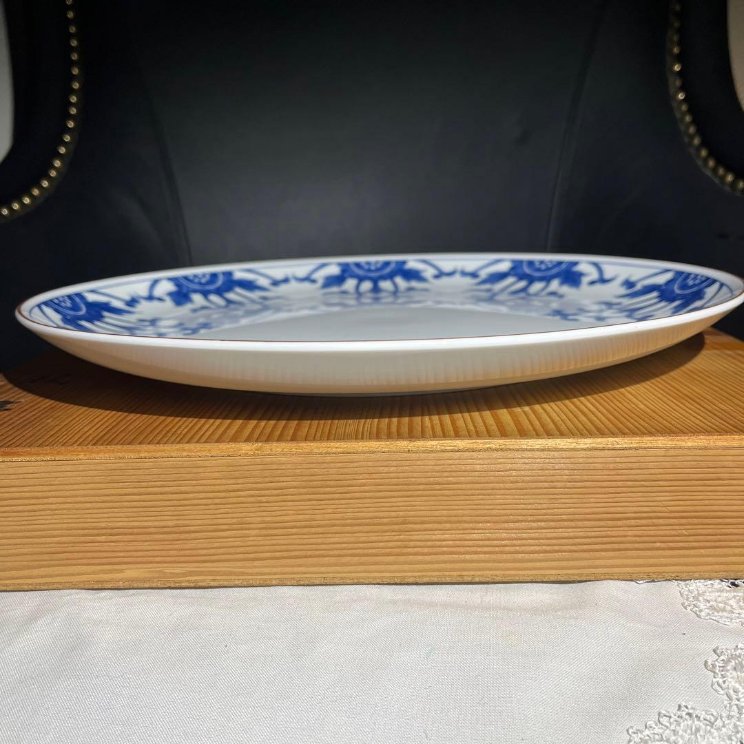 【新品 箱入】たち吉 連花紋 大皿 盛皿 平安 たち吉