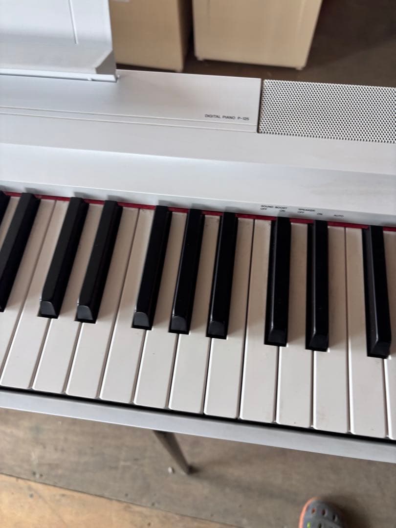 YAMAHA デジタルピアノ 88鍵 ホワイトp-125 2019年
