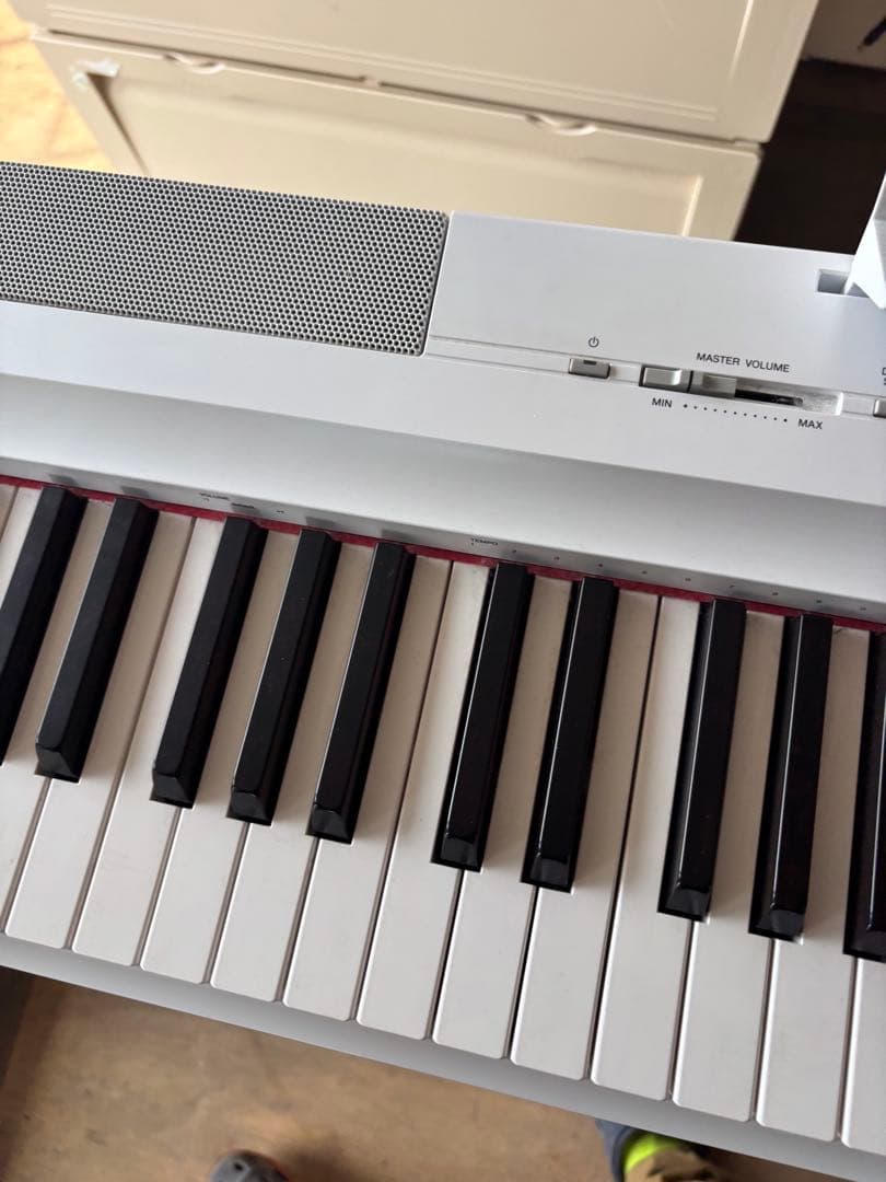 YAMAHA デジタルピアノ 88鍵 ホワイトp-125 2019年
