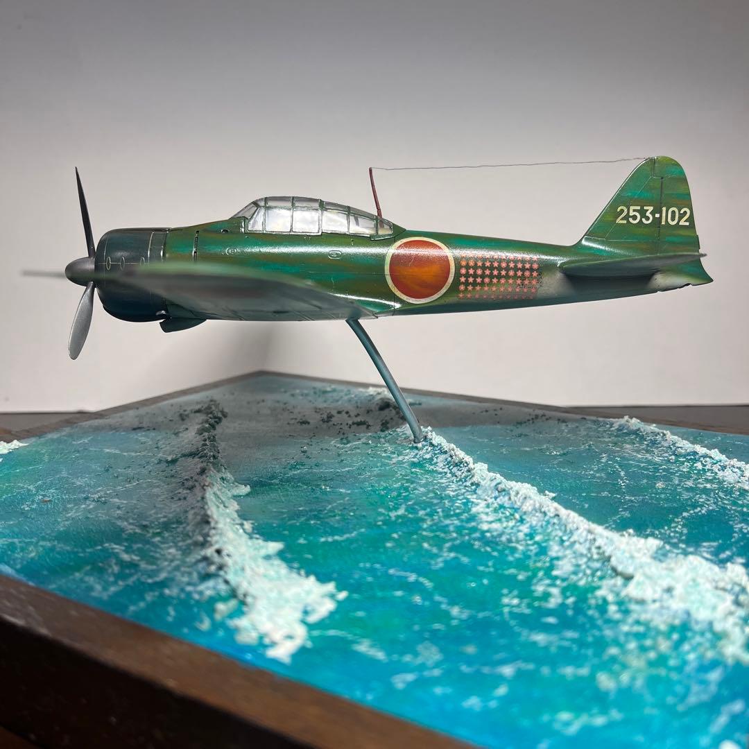 1/48 日本海軍　零式艦上戦闘機　五二型　ジオラマ