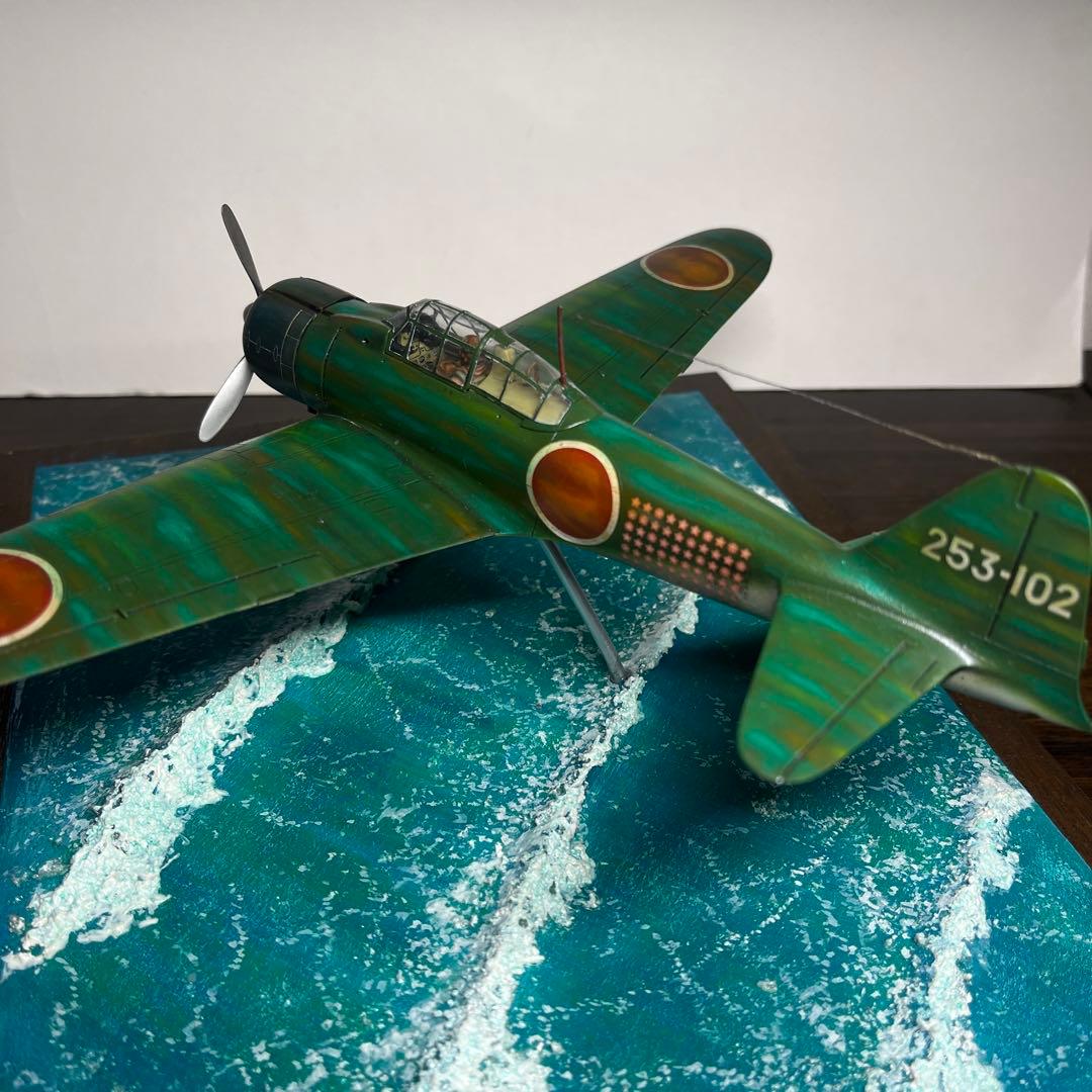 1/48 日本海軍　零式艦上戦闘機　五二型　ジオラマ