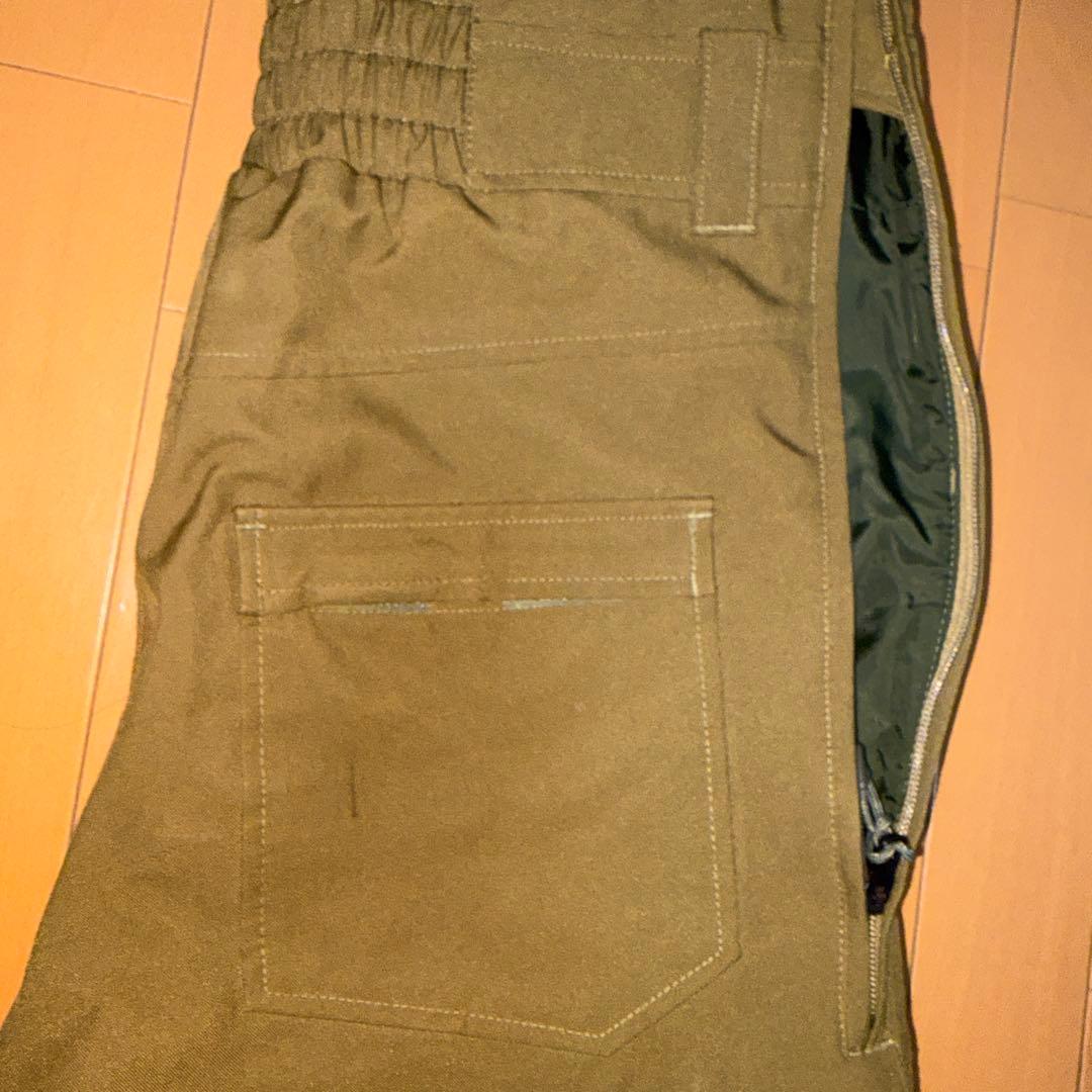 BURTON バートン ビブパンツ スノーボードウェア Sサイズ カーキ