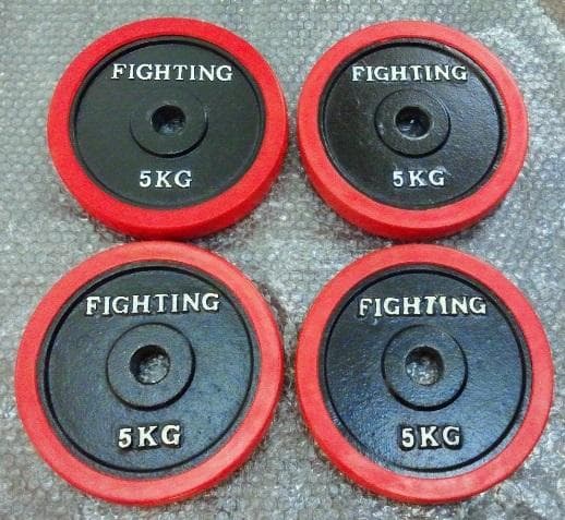 ファイティングロード 5kg 4枚セット プレート ラバー ダンベル 20kg