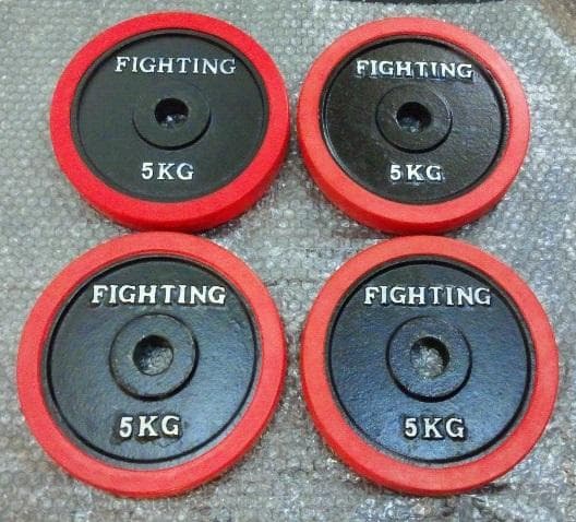ファイティングロード 5kg 4枚セット プレート ラバー ダンベル 20kg