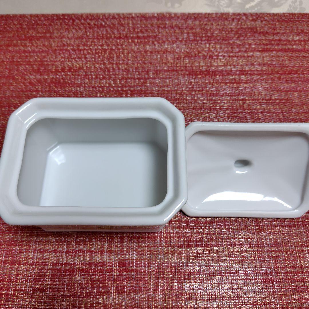 イマン　ポワージュブルー 陶器　小物入れ　香りの宝石箱