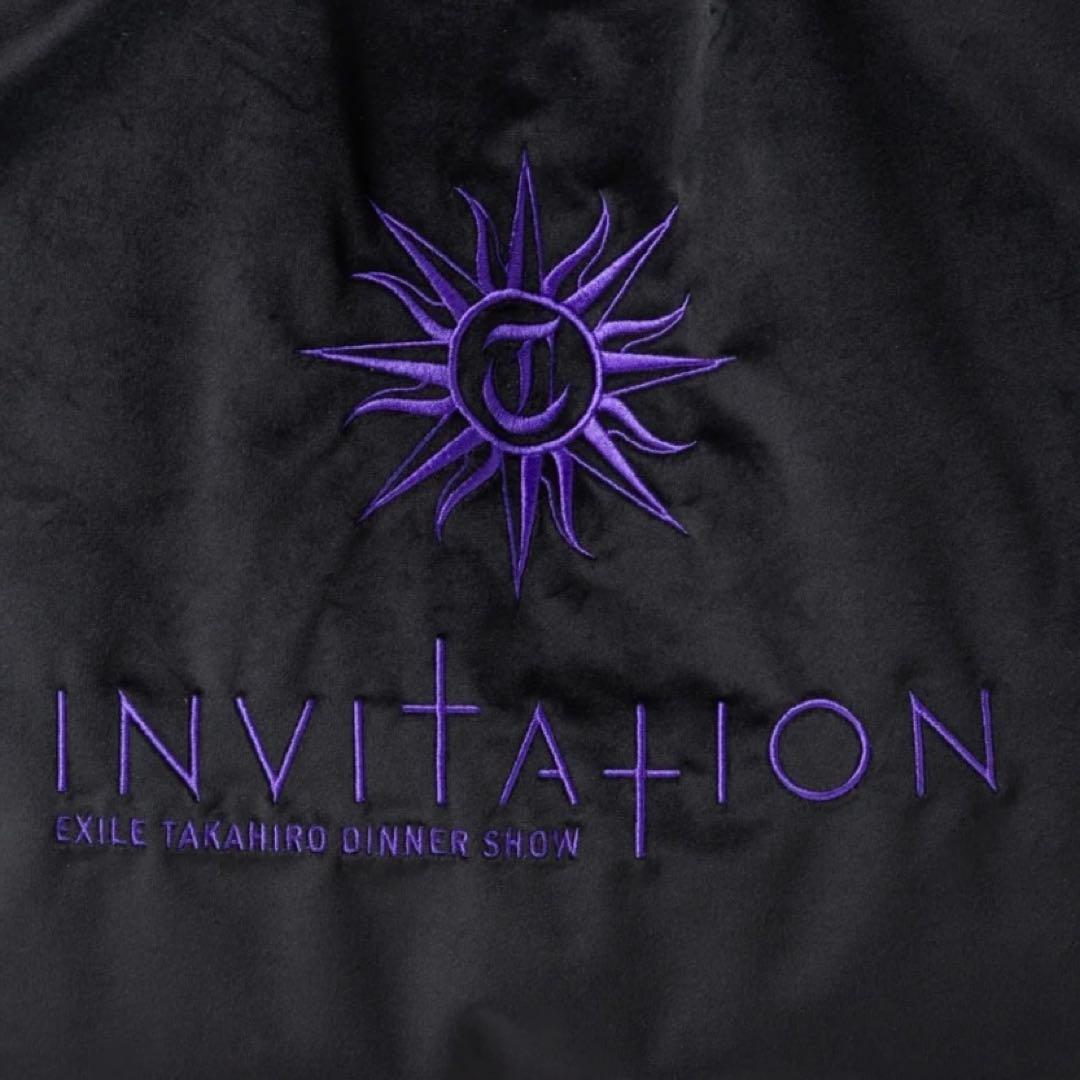 TAKAHIRO INVITATION ディナーショー トートバッグ 黒 紫