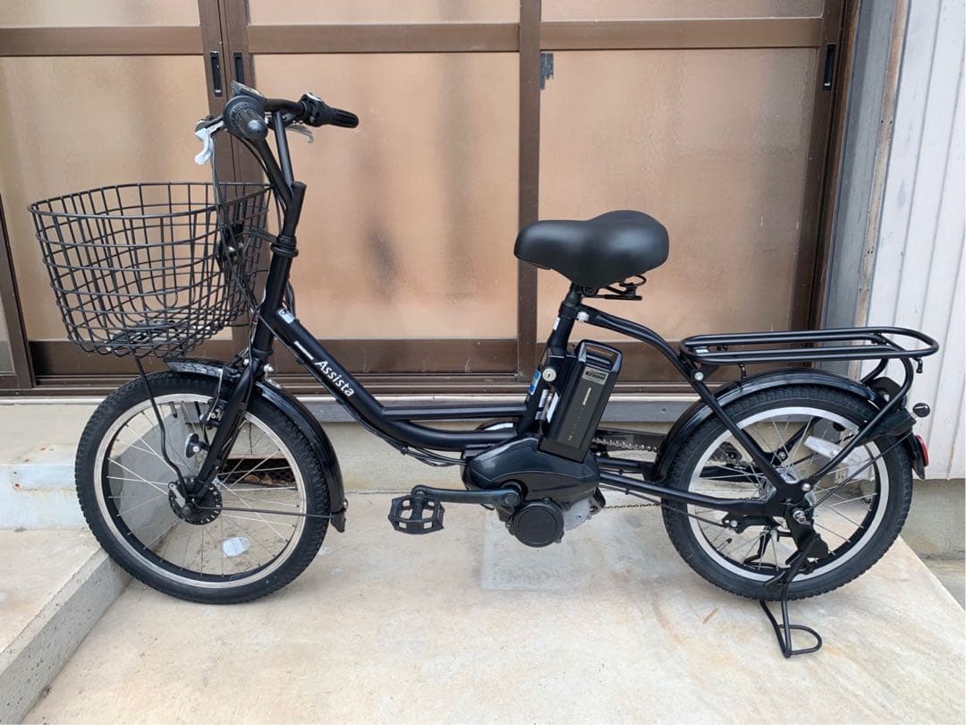 電動自転車　№6725 ブリヂストン　Assista 20/18インチ 黒