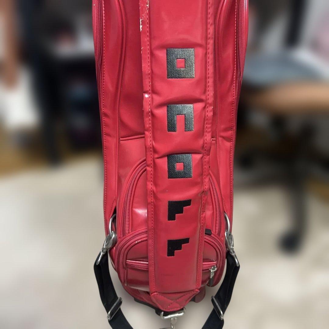 onoffレッド ゴルフバッグ・キャディバッグ