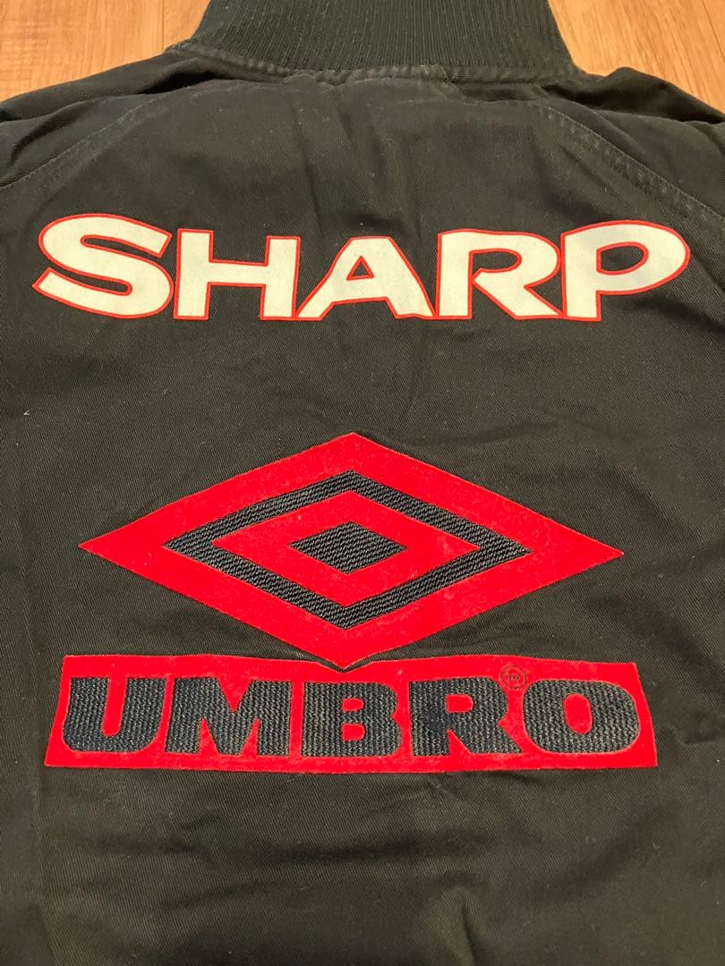 90s UMBRO マンチェスターユナイテッド SHARP ドリルトップ古着XL