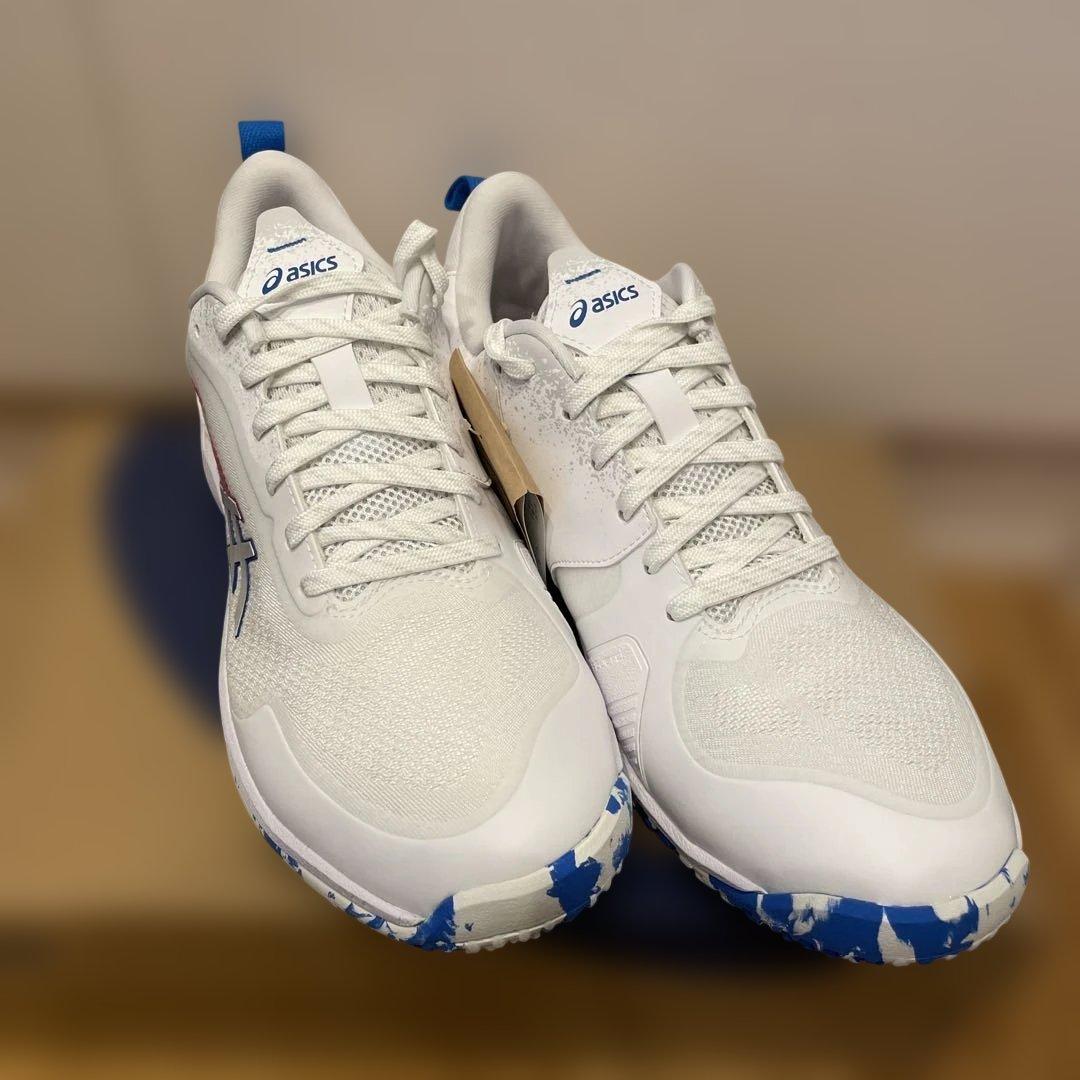 asics テニスシューズ ホワイト/ブルー　26cm #2088
