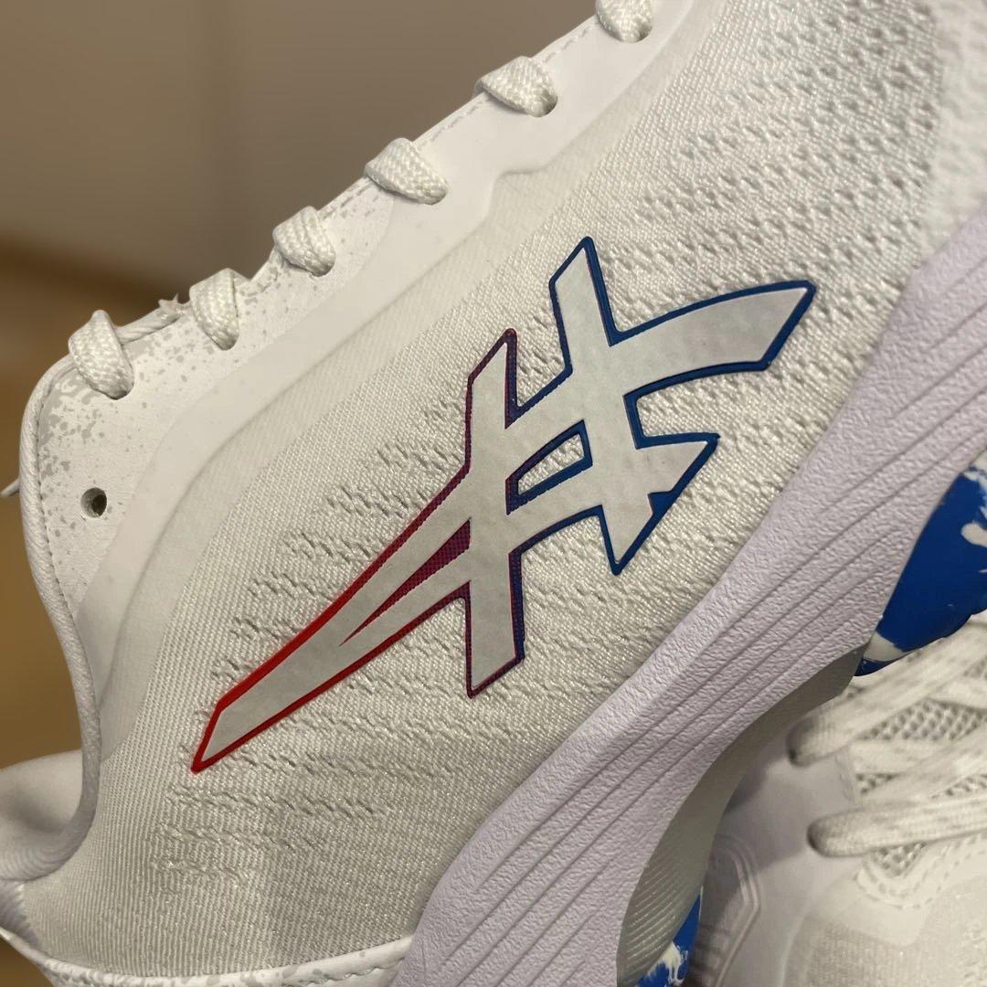 asics テニスシューズ ホワイト/ブルー　26cm #2088