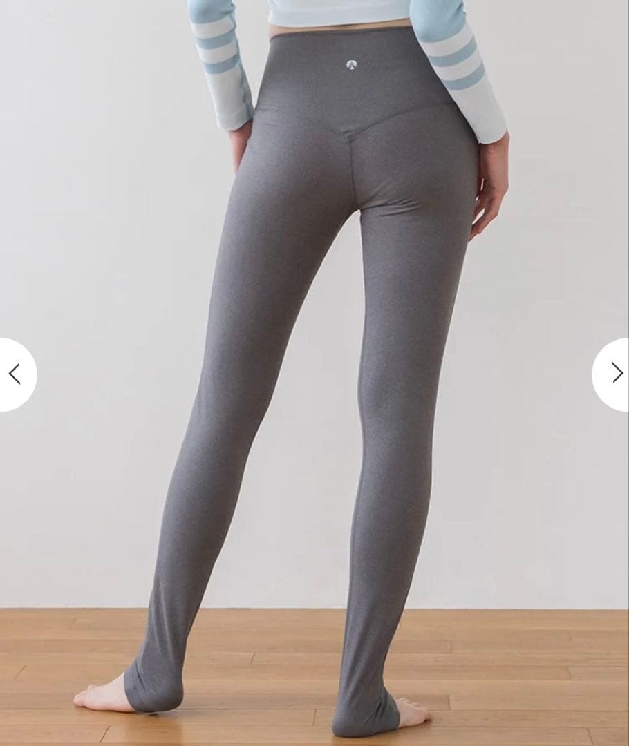 メランジトレンカレギンス グレー　L