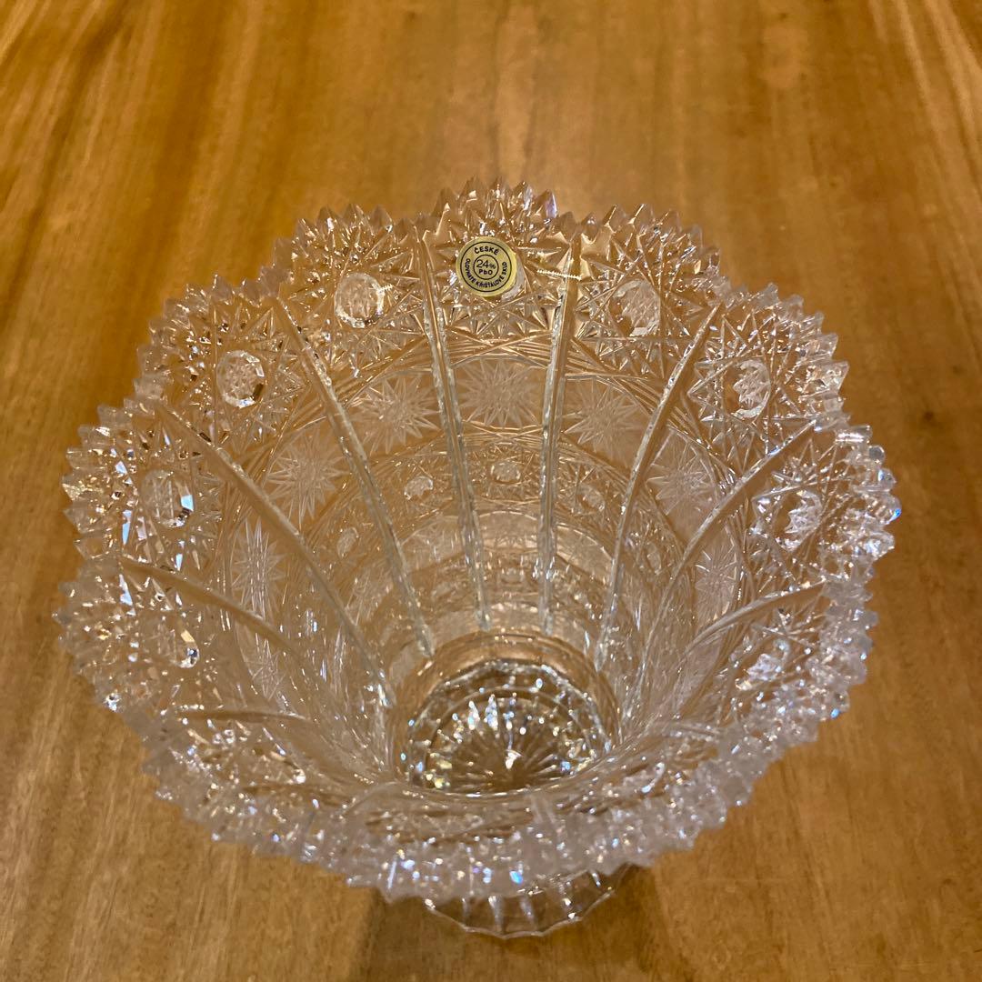ボヘミアクリスタル500PK高級花瓶