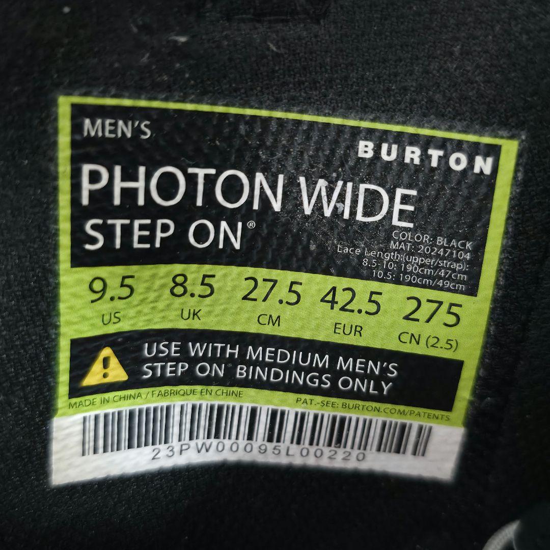 【BURTON】PHOTON WIDE STEP ON 27.5cm メンズ