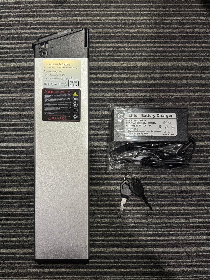 新品高容量！電動自転車バッテリー 48V 15.3Ah