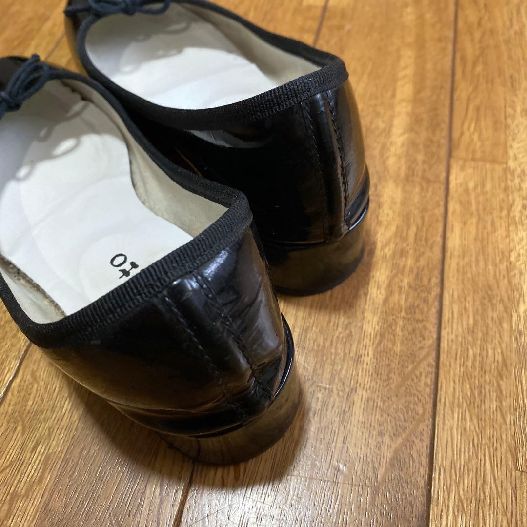 repetto ブラック バレエシューズ 37
