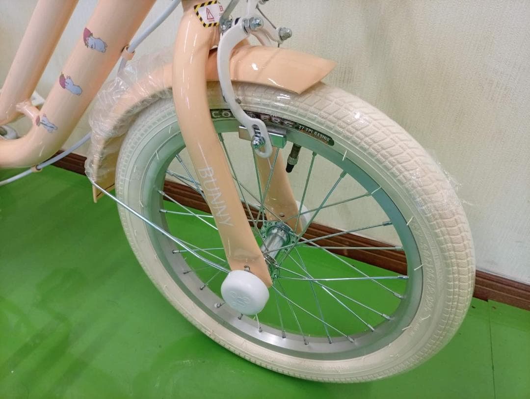 子供用自転車 BUNNYデザイン 18インチ Yellow