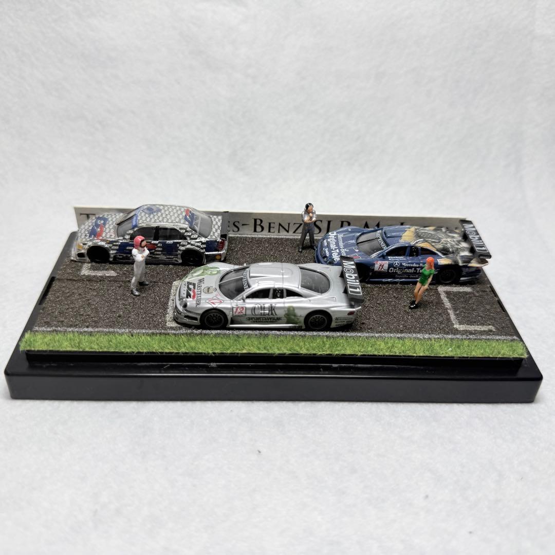 【極上の臨場感】1/87 HO サーキット カーレース ジオラマ メルセデス