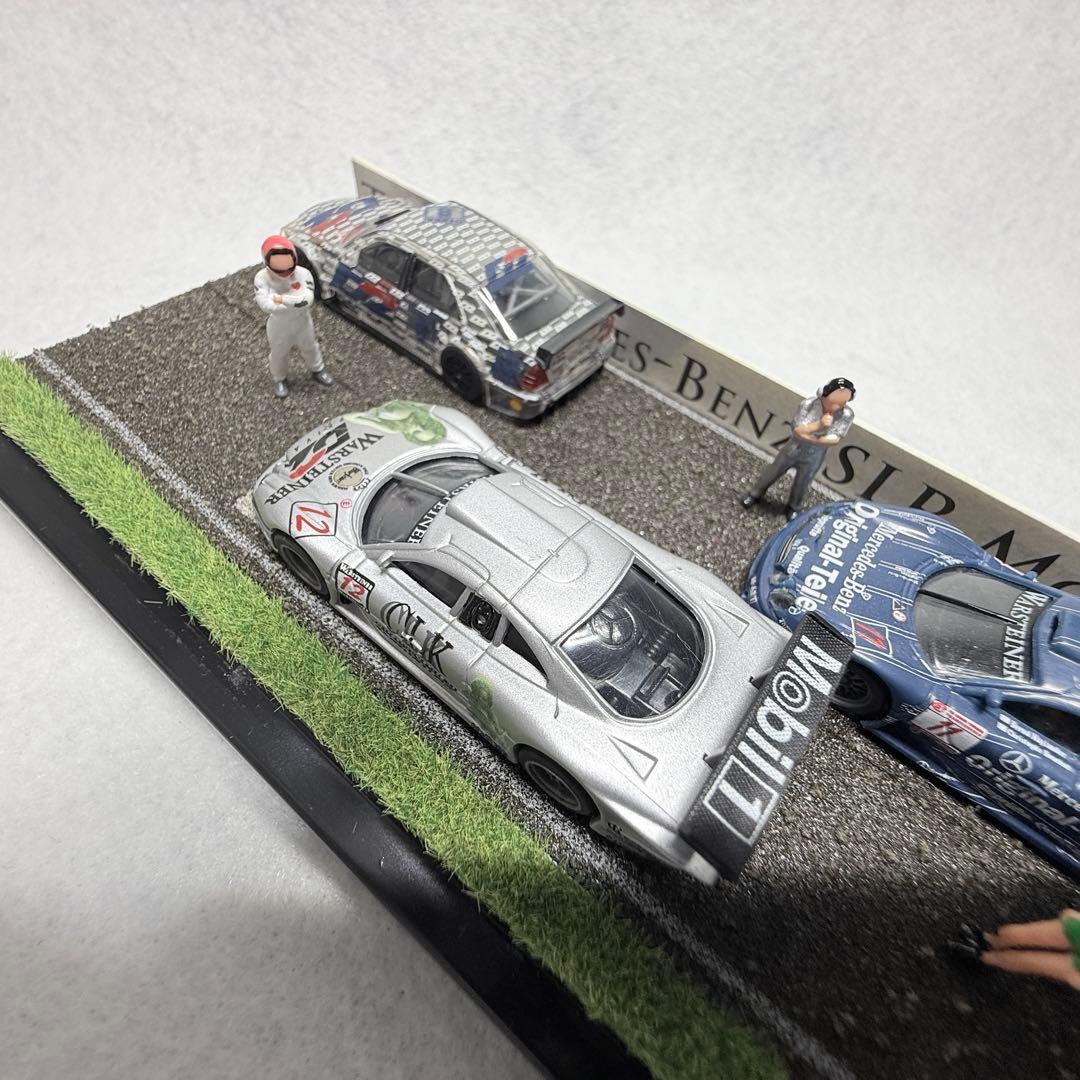 【極上の臨場感】1/87 HO サーキット カーレース ジオラマ メルセデス