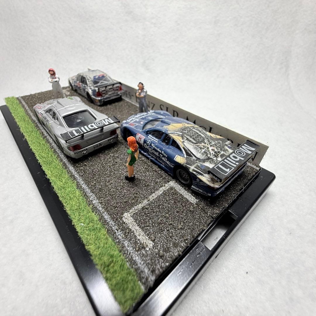 【極上の臨場感】1/87 HO サーキット カーレース ジオラマ メルセデス