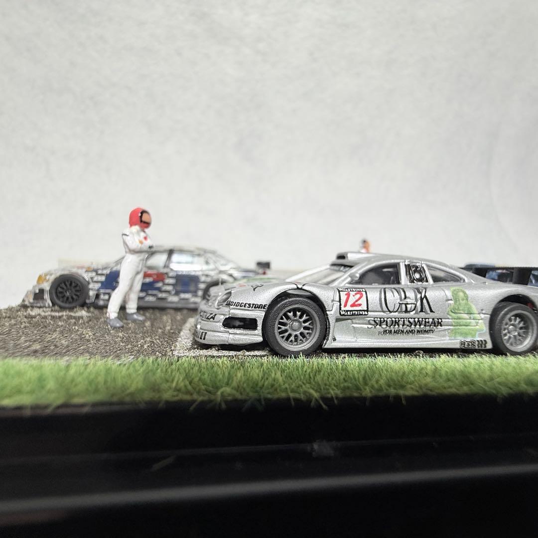 【極上の臨場感】1/87 HO サーキット カーレース ジオラマ メルセデス