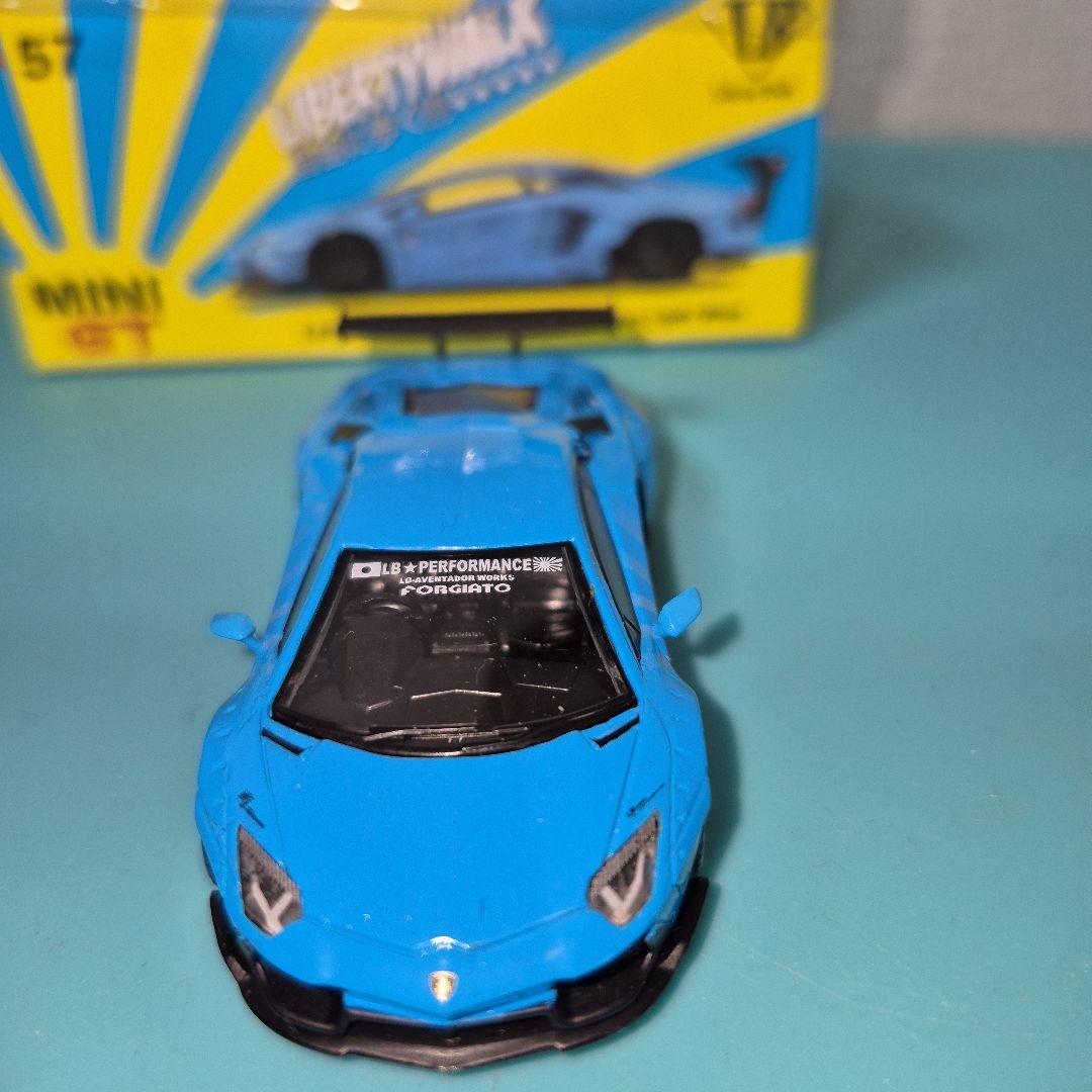 ミニカー MINIGT 57 LB Aventador LightBlue