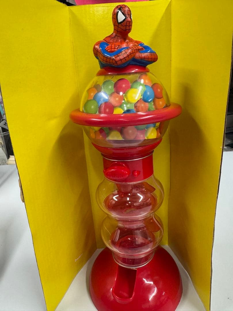 【希少】スパイダーマン ガムボールバンク マーベル（貯金箱？）