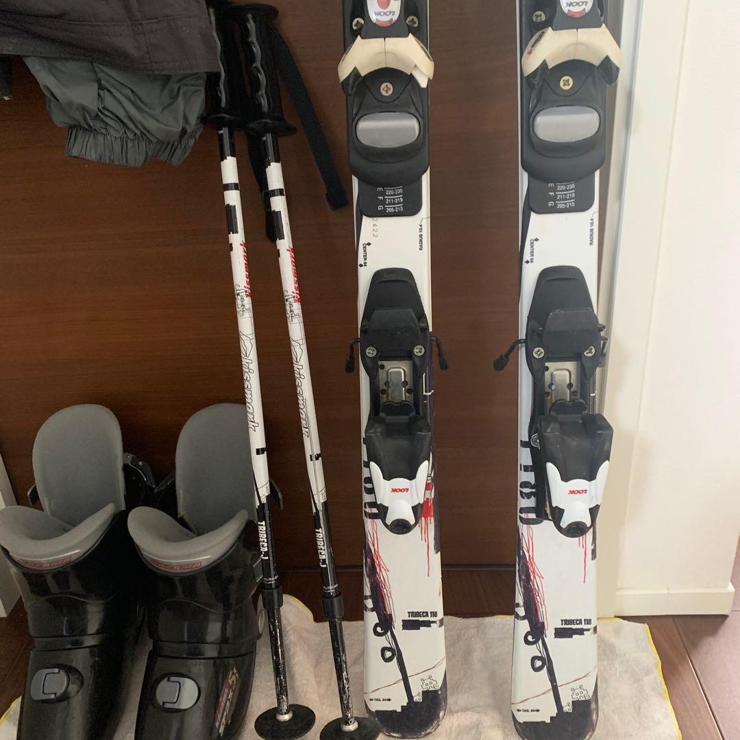 スキーセット売りキッズスキー板ストックブーツウェア145150155cm
