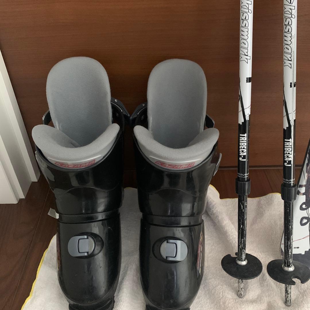 スキーセット売りキッズスキー板ストックブーツウェア145150155cm