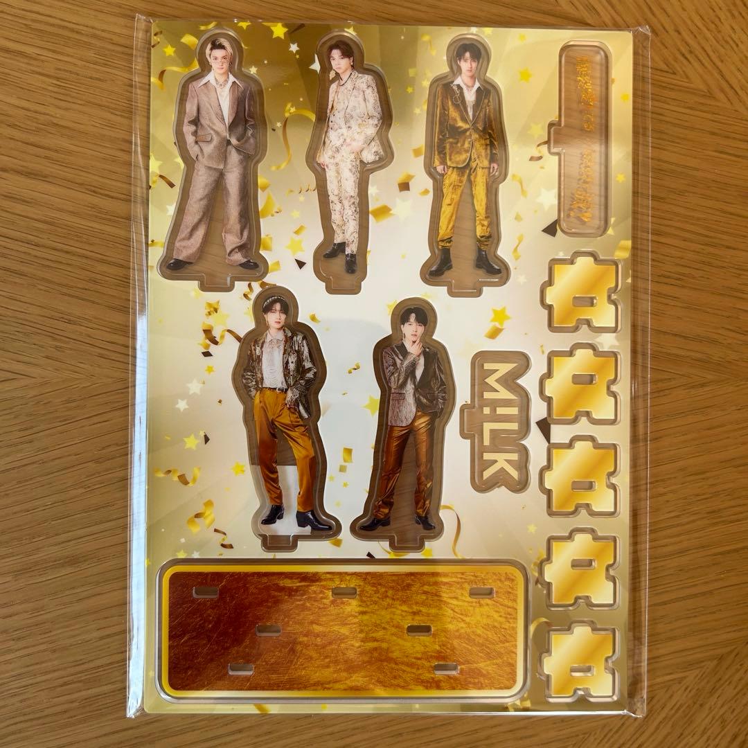 M!LK 爆裂愛してる　プレミアム全員集合アクリルスタンド　CD 限定ステッカー