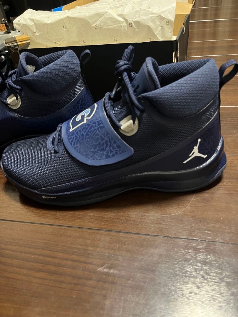 【新品カスタム】Jordan バスケットボールシューズ ネイビー