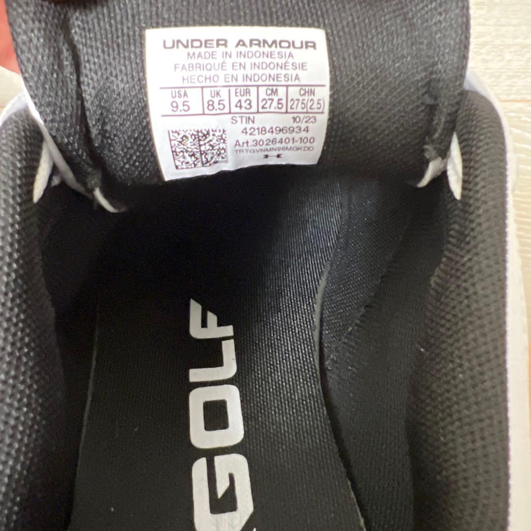 Under armour ゴルフスニーカー27.5白 (国内未発売）