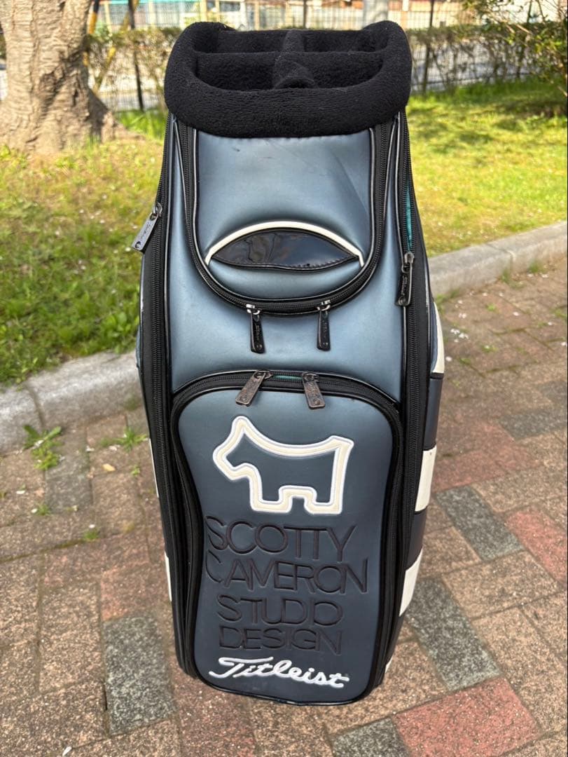 SCOTTY CAMERON ゴルフキャディバッグ ネイビー/ホワイト