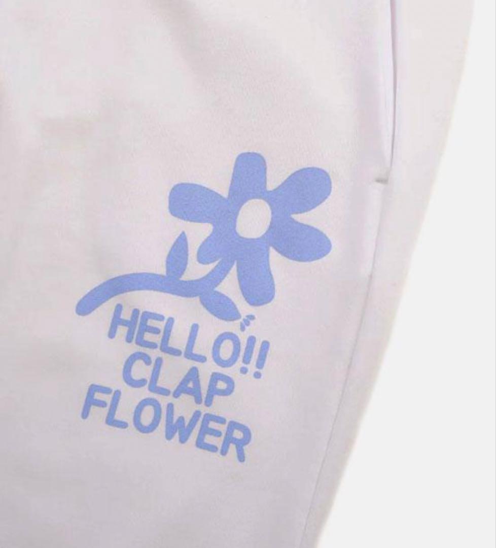 新品　クラップ　clap ドライスウェットパンツ　ホワイト　フィットネス