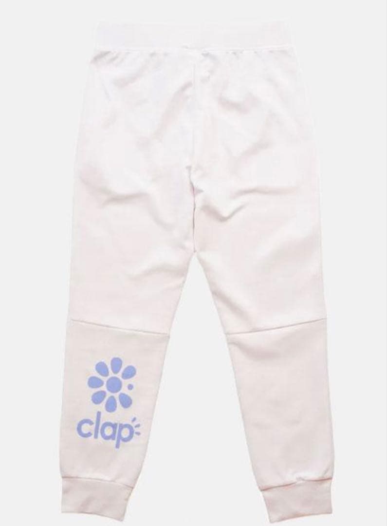 新品　クラップ　clap ドライスウェットパンツ　ホワイト　フィットネス